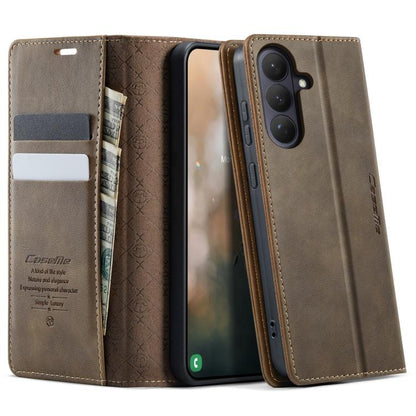 CaseMe 033 Calf Leather Lining Microfibre RFID Blocking Phone Case, For Galaxy S26+ 5G, For Galaxy S26 Ultra 5G, For Galaxy S26 5G, For Galaxy A57 5G, For Galaxy A37 5G, For Galaxy A27 5G, For Galaxy S25 FE 5G, For Samsung Galaxy Z Fold7 5G            ...
