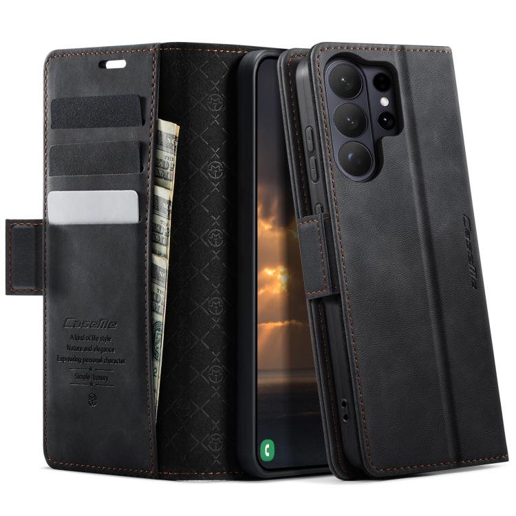 CaseMe 033 Calf Leather Lining Microfibre RFID Blocking Phone Case, For Galaxy S26+ 5G, For Galaxy S26 Ultra 5G, For Galaxy S26 5G, For Galaxy A57 5G, For Galaxy A37 5G, For Galaxy A27 5G, For Galaxy S25 FE 5G, For Samsung Galaxy Z Fold7 5G            ...