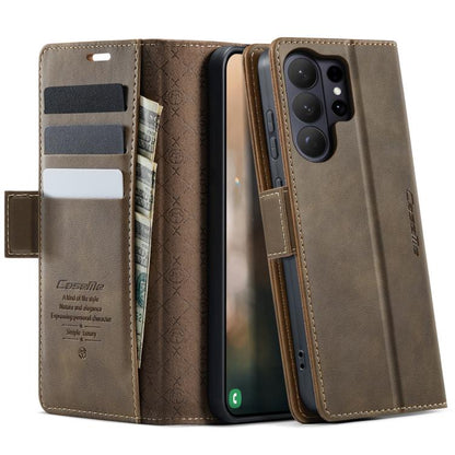CaseMe 033 Calf Leather Lining Microfibre RFID Blocking Phone Case, For Galaxy S26+ 5G, For Galaxy S26 Ultra 5G, For Galaxy S26 5G, For Galaxy A57 5G, For Galaxy A37 5G, For Galaxy A27 5G, For Galaxy S25 FE 5G, For Samsung Galaxy Z Fold7 5G            ...