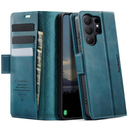 CaseMe 033 Calf Leather Lining Microfibre RFID Blocking Phone Case, For Galaxy S26+ 5G, For Galaxy S26 Ultra 5G, For Galaxy S26 5G, For Galaxy A57 5G, For Galaxy A37 5G, For Galaxy A27 5G, For Galaxy S25 FE 5G, For Samsung Galaxy Z Fold7 5G            ...