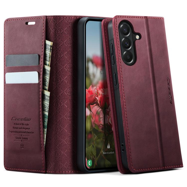 CaseMe 033 Calf Leather Lining Microfibre RFID Blocking Phone Case, For Galaxy S26+ 5G, For Galaxy S26 Ultra 5G, For Galaxy S26 5G, For Galaxy A57 5G, For Galaxy A37 5G, For Galaxy A27 5G, For Galaxy S25 FE 5G, For Samsung Galaxy Z Fold7 5G            ...