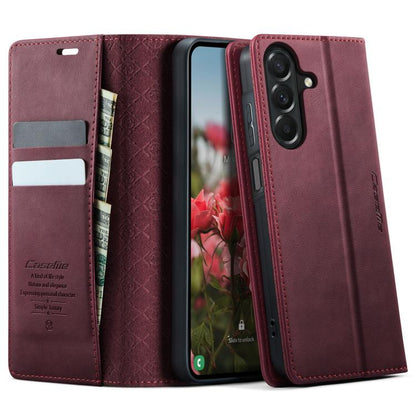 CaseMe 033 Calf Leather Lining Microfibre RFID Blocking Phone Case, For Galaxy S26+ 5G, For Galaxy S26 Ultra 5G, For Galaxy S26 5G, For Galaxy A57 5G, For Galaxy A37 5G, For Galaxy A27 5G, For Galaxy S25 FE 5G, For Samsung Galaxy Z Fold7 5G            ...