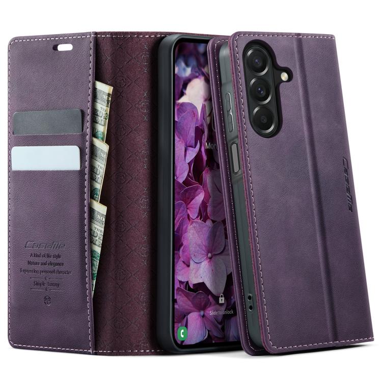 CaseMe 033 Calf Leather Lining Microfibre RFID Blocking Phone Case, For Galaxy S26+ 5G, For Galaxy S26 Ultra 5G, For Galaxy S26 5G, For Galaxy A57 5G, For Galaxy A37 5G, For Galaxy A27 5G, For Galaxy S25 FE 5G, For Samsung Galaxy Z Fold7 5G            ...