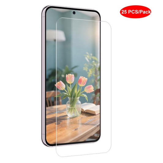 JUNSUNMAY 25 PCS/Pack Screen Protector Tempered Glass Film, For Redmi Note 17 Pro Global 163.5mm, For Redmi A7 4G 171.8mm, For Redmi A7 Pro 5G 171mm, For Redmi Note 15 Pro 5G Global 163.6mm, For Redmi A5 NFC 173.3mm, For Redmi A5 4G 171.7mm, For Redmi ...