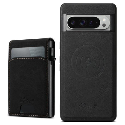 Suteni H19 Litchi Grain 2-in-1 Removable Card Box Back Phone Case, For Google Pixel 11 Pro XL, For Google Pixel 11, For Google Pixel 11 Pro, For Google Pixel 10 Pro XL, For Google Pixel 10 Pro, For Google Pixel 10, For Google Pixel 9 Pro XL            ...