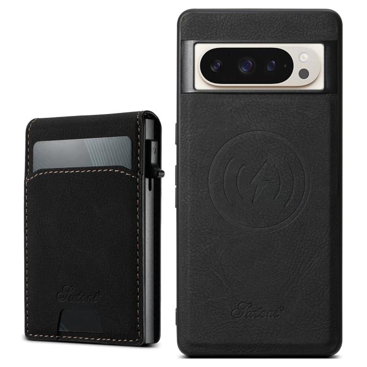 Suteni H19 Litchi Grain 2-in-1 Removable Card Box Back Phone Case, For Google Pixel 11 Pro XL, For Google Pixel 11, For Google Pixel 11 Pro, For Google Pixel 10 Pro XL, For Google Pixel 10 Pro, For Google Pixel 10, For Google Pixel 9 Pro XL            ...