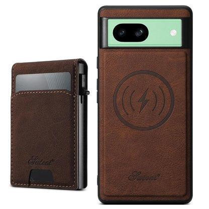 Suteni H19 Litchi Grain 2-in-1 Removable Card Box Back Phone Case, For Google Pixel 11 Pro XL, For Google Pixel 11, For Google Pixel 11 Pro, For Google Pixel 10 Pro XL, For Google Pixel 10 Pro, For Google Pixel 10, For Google Pixel 9 Pro XL            ...