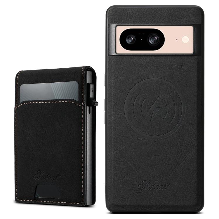 Suteni H19 Litchi Grain 2-in-1 Removable Card Box Back Phone Case, For Google Pixel 11 Pro XL, For Google Pixel 11, For Google Pixel 11 Pro, For Google Pixel 10 Pro XL, For Google Pixel 10 Pro, For Google Pixel 10, For Google Pixel 9 Pro XL            ...