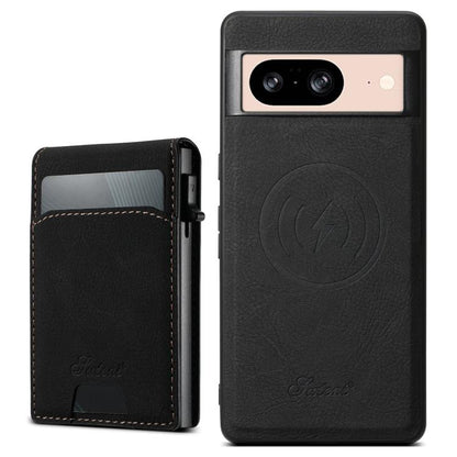 Suteni H19 Litchi Grain 2-in-1 Removable Card Box Back Phone Case, For Google Pixel 11 Pro XL, For Google Pixel 11, For Google Pixel 11 Pro, For Google Pixel 10 Pro XL, For Google Pixel 10 Pro, For Google Pixel 10, For Google Pixel 9 Pro XL            ...