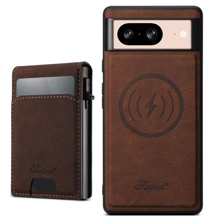 Suteni H19 Litchi Grain 2-in-1 Removable Card Box Back Phone Case, For Google Pixel 11 Pro XL, For Google Pixel 11, For Google Pixel 11 Pro, For Google Pixel 10 Pro XL, For Google Pixel 10 Pro, For Google Pixel 10, For Google Pixel 9 Pro XL            ...