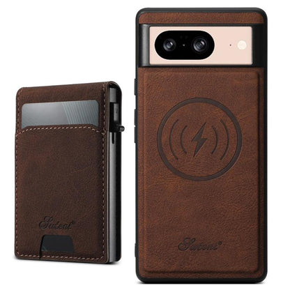 Suteni H19 Litchi Grain 2-in-1 Removable Card Box Back Phone Case, For Google Pixel 11 Pro XL, For Google Pixel 11, For Google Pixel 11 Pro, For Google Pixel 10 Pro XL, For Google Pixel 10 Pro, For Google Pixel 10, For Google Pixel 9 Pro XL            ...