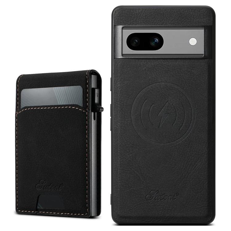 Suteni H19 Litchi Grain 2-in-1 Removable Card Box Back Phone Case, For Google Pixel 11 Pro XL, For Google Pixel 11, For Google Pixel 11 Pro, For Google Pixel 10 Pro XL, For Google Pixel 10 Pro, For Google Pixel 10, For Google Pixel 9 Pro XL            ...