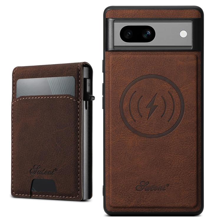 Suteni H19 Litchi Grain 2-in-1 Removable Card Box Back Phone Case, For Google Pixel 11 Pro XL, For Google Pixel 11, For Google Pixel 11 Pro, For Google Pixel 10 Pro XL, For Google Pixel 10 Pro, For Google Pixel 10, For Google Pixel 9 Pro XL            ...