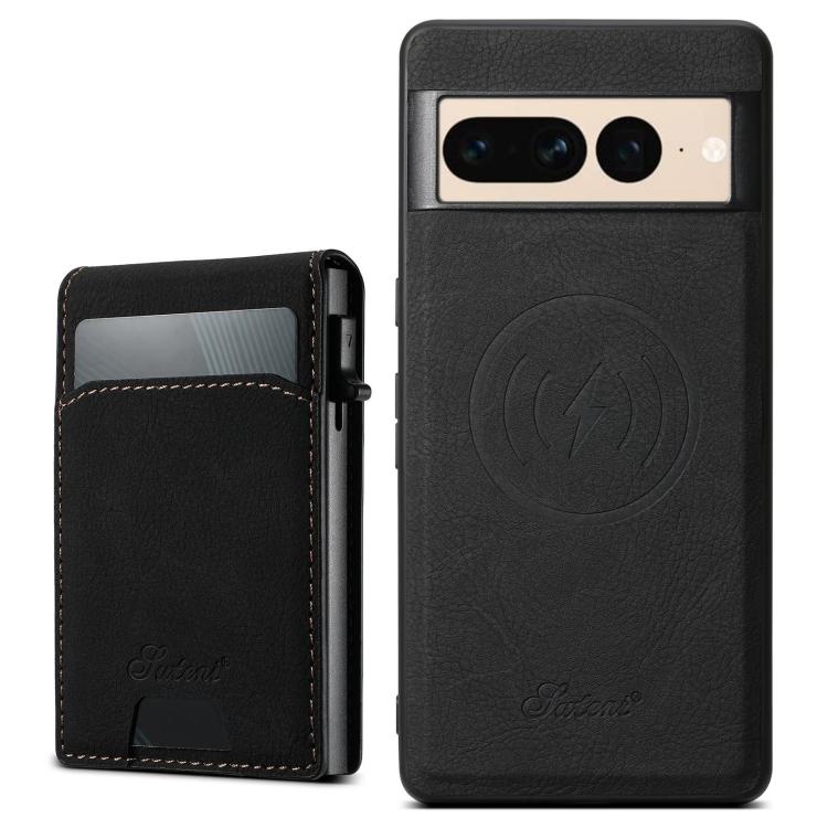Suteni H19 Litchi Grain 2-in-1 Removable Card Box Back Phone Case, For Google Pixel 11 Pro XL, For Google Pixel 11, For Google Pixel 11 Pro, For Google Pixel 10 Pro XL, For Google Pixel 10 Pro, For Google Pixel 10, For Google Pixel 9 Pro XL            ...