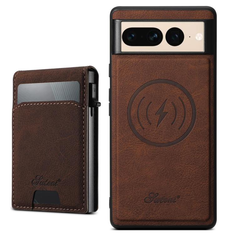 Suteni H19 Litchi Grain 2-in-1 Removable Card Box Back Phone Case, For Google Pixel 11 Pro XL, For Google Pixel 11, For Google Pixel 11 Pro, For Google Pixel 10 Pro XL, For Google Pixel 10 Pro, For Google Pixel 10, For Google Pixel 9 Pro XL            ...