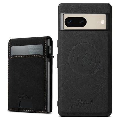 Suteni H19 Litchi Grain 2-in-1 Removable Card Box Back Phone Case, For Google Pixel 11 Pro XL, For Google Pixel 11, For Google Pixel 11 Pro, For Google Pixel 10 Pro XL, For Google Pixel 10 Pro, For Google Pixel 10, For Google Pixel 9 Pro XL            ...
