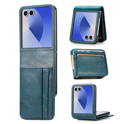 Vertical Flip Card Slot Leather Phone Case, For Galaxy Z Flip8 5G, For Galaxy Z Flip7 5G