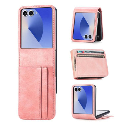 Vertical Flip Card Slot Leather Phone Case, For Galaxy Z Flip8 5G, For Galaxy Z Flip7 5G