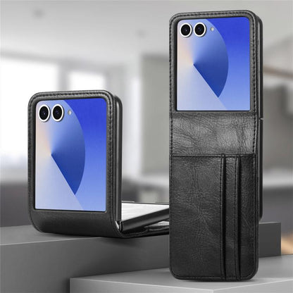 Vertical Flip Card Slot Leather Phone Case, For Galaxy Z Flip8 5G, For Galaxy Z Flip7 5G