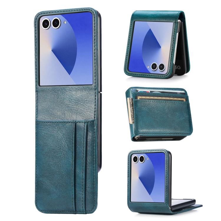 Vertical Flip Card Slot Leather Phone Case, For Galaxy Z Flip8 5G, For Galaxy Z Flip7 5G