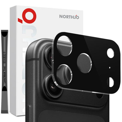 NORTHJO Protecteur d'objectif d'appareil photo Film en verre trempé 3D HD, Pour iPhone 17 Pro Max, Pour iPhone 17 Pro, Pour iPhone 17, Pour iPhone Air