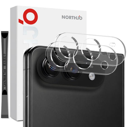 2 St. NORTHJO Kameraobjektivschutz 3D HD Gehärtete Glasfolie, für iPhone 17 Pro Max, für iPhone 17 Pro, für iPhone 17, für iPhone Air