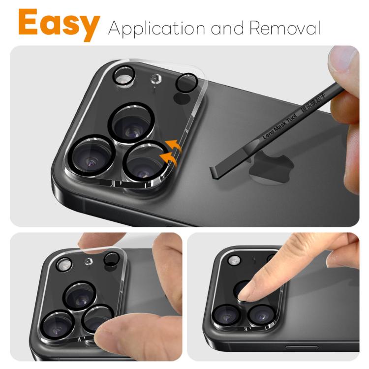 2pcs NORTHJO Camera Lens Protector 3D Night Shot Tempered Glass Film