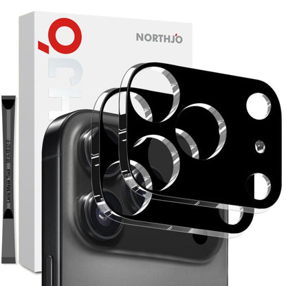 2pcs NORTHJO Camera Lens Protector 3D HD Tempered Glass Film, For iPhone Fold, For iPhone 18 Pro, For iPhone 18 Pro Max, For iPhone 17 Pro Max, For iPhone 17 Pro, For iPhone 17, For iPhone Air