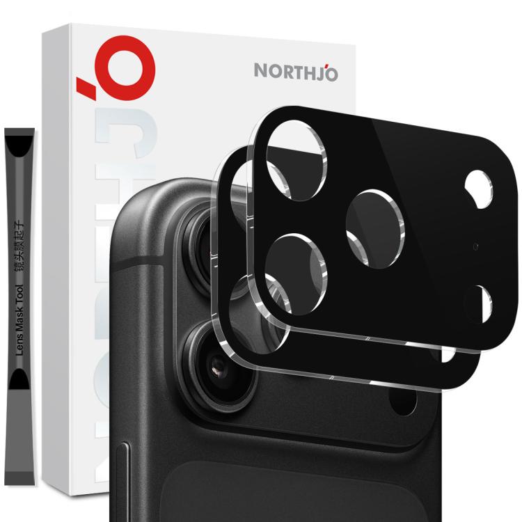 2pcs NORTHJO Camera Lens Protector 3D HD Tempered Glass Film, For iPhone Fold, For iPhone 18 Pro, For iPhone 18 Pro Max, For iPhone 17 Pro Max, For iPhone 17 Pro, For iPhone 17, For iPhone Air
