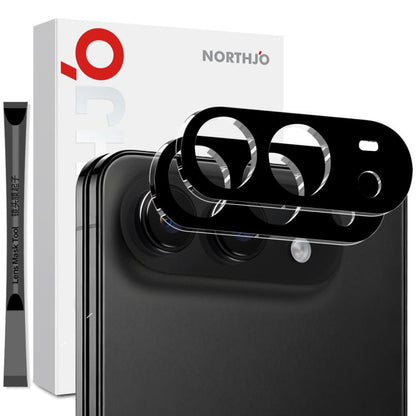 2pcs NORTHJO Camera Lens Protector 3D HD Tempered Glass Film, For iPhone Fold, For iPhone 18 Pro, For iPhone 18 Pro Max, For iPhone 17 Pro Max, For iPhone 17 Pro, For iPhone 17, For iPhone Air