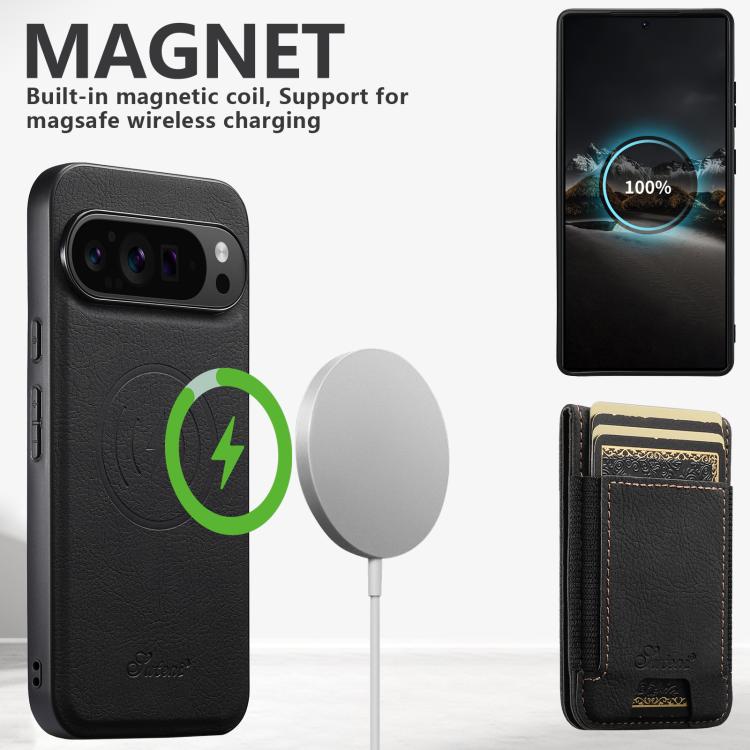 Suteni H17 Litchi Texture Leather Magnetic Detachable Wallet Phone Case, For Google Pixel 11 Pro XL, For Google Pixel 11, For Google Pixel 11 Pro, For Google Pixel 10 Pro XL, For Google Pixel 10 Pro, For Google Pixel 10, For Google Pixel 9 Pro XL      ...