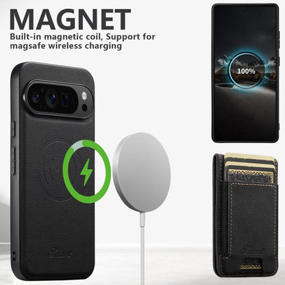Suteni H17 Litchi Texture Leather Magnetic Detachable Wallet Phone Case, For Google Pixel 11 Pro XL, For Google Pixel 11, For Google Pixel 11 Pro, For Google Pixel 10 Pro XL, For Google Pixel 10 Pro, For Google Pixel 10, For Google Pixel 9 Pro XL      ...
