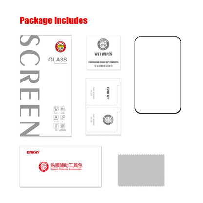 ENKAY Thickened Glue No White Edge High Aluminum-silicon Tempered Glass Film, For iPhone Fold Outer Screen, For iPhone 18 Pro, For iPhone 18 Pro Max, For iPhone 17 Pro Max, For iPhone 17 Pro, For iPhone 17, For iPhone Air