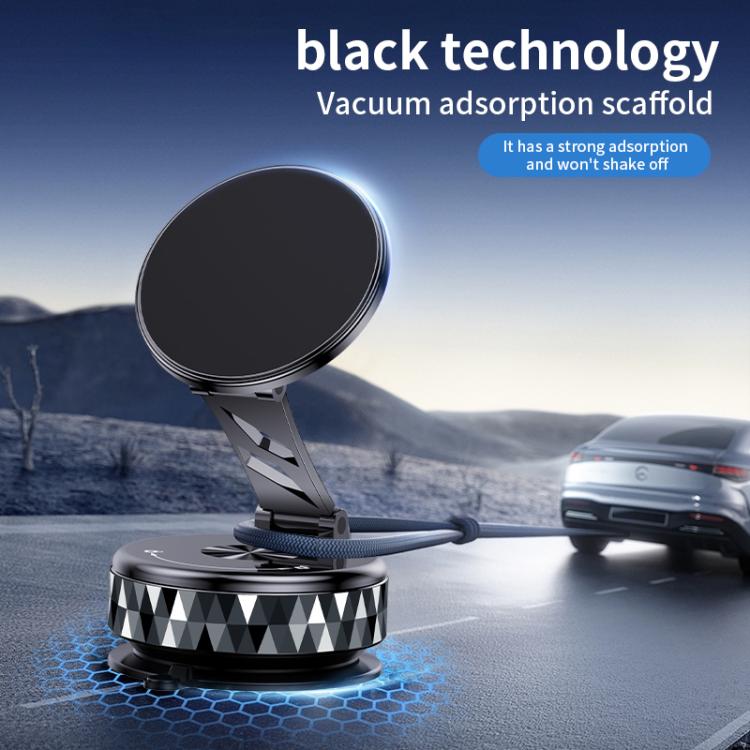 K13 360 Degree Rotation Vacuum Suction Cellphone Holder Magnetic Car Phone Mount