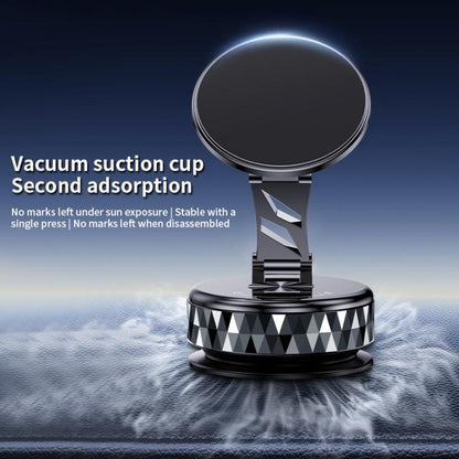 K13 360 Degree Rotation Vacuum Suction Cellphone Holder Magnetic Car Phone Mount