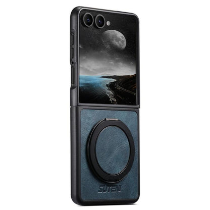 Suteni G3 Oil Wax 360 Rotation Holder MagSafe Back Phone Case, For Galaxy Z Fold8 Ultra 5G, For Galaxy Z Fold7 5G, For Galaxy Z Flip7 5G, For Galaxy Z Flip6, For Galaxy Z Fold6, For Galaxy Z Fold5, For Galaxy Z Flip5