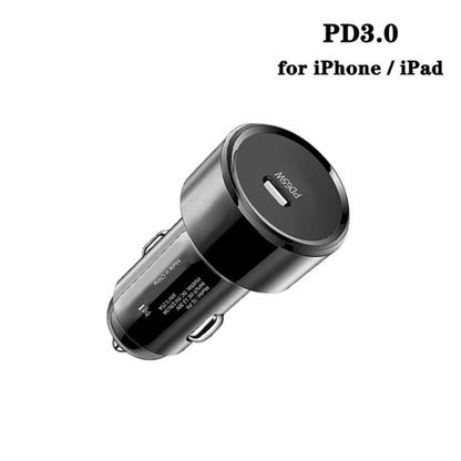 P9 PD65W USB-C Car Charger for iPhone / iPad series, P9 (Black), P9 (White)