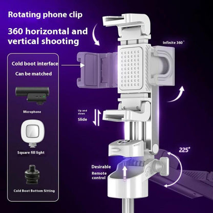 P25 Extendable Anti-shake Four-Legged Stand Portable Handheld Phone Selfie Stick, P25
