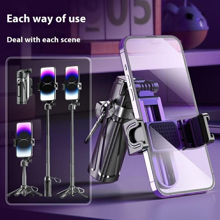 P25 Extendable Anti-shake Four-Legged Stand Portable Handheld Phone Selfie Stick, P25