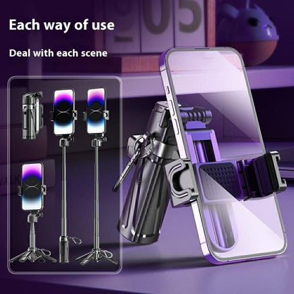 P25 Extendable Anti-shake Four-Legged Stand Portable Handheld Phone Selfie Stick, P25