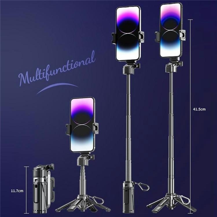 P25 Extendable Anti-shake Four-Legged Stand Portable Handheld Phone Selfie Stick, P25