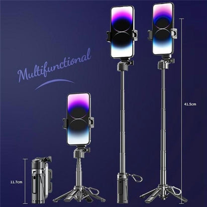 P25 Extendable Anti-shake Four-Legged Stand Portable Handheld Phone Selfie Stick, P25