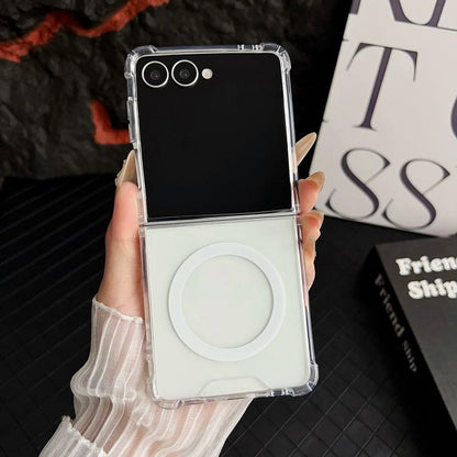Clear MagSafe Four-corner Anti-fall Phone Case, For Galaxy Z Fold8 Ultra 5G, For Galaxy Z Fold8 5G, For Galaxy Z Flip8 5G, For Galaxy Z Fold7 5G, For Galaxy Z Flip7 5G