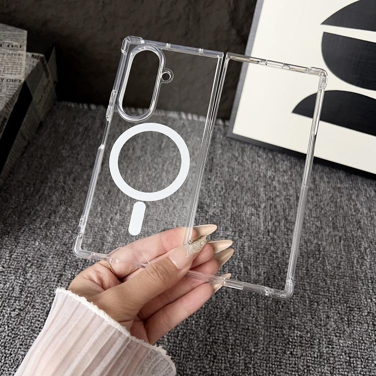 Clear MagSafe Four-corner Anti-fall Phone Case, For Galaxy Z Fold8 Ultra 5G, For Galaxy Z Fold8 5G, For Galaxy Z Flip8 5G, For Galaxy Z Fold7 5G, For Galaxy Z Flip7 5G