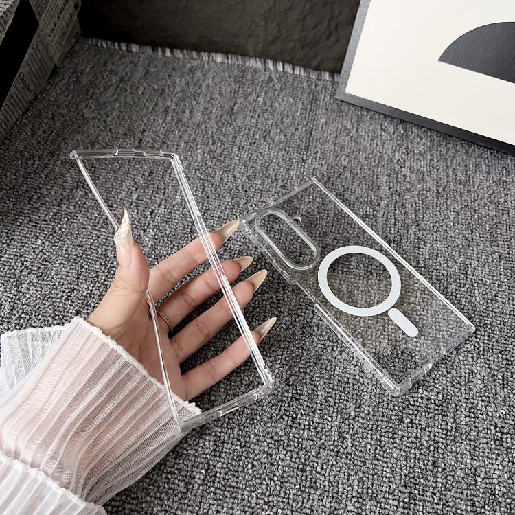 Clear MagSafe Four-corner Anti-fall Phone Case, For Galaxy Z Fold8 Ultra 5G, For Galaxy Z Fold8 5G, For Galaxy Z Flip8 5G, For Galaxy Z Fold7 5G, For Galaxy Z Flip7 5G