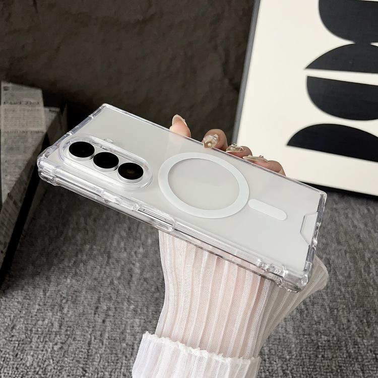 Clear MagSafe Four-corner Anti-fall Phone Case, For Galaxy Z Fold8 Ultra 5G, For Galaxy Z Fold8 5G, For Galaxy Z Flip8 5G, For Galaxy Z Fold7 5G, For Galaxy Z Flip7 5G