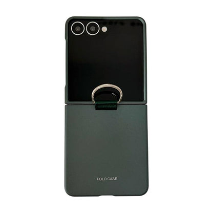 Electricplating Ring Buckle Folding Phone Case, For Galaxy Z Flip8 5G, For Galaxy Z Flip7 5G
