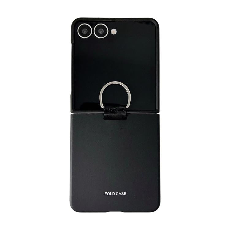 Electricplating Ring Buckle Folding Phone Case, For Galaxy Z Flip8 5G, For Galaxy Z Flip7 5G