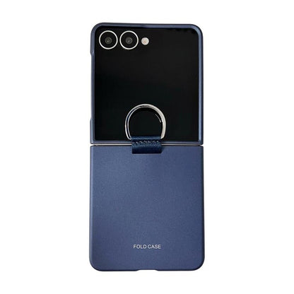 Electricplating Ring Buckle Folding Phone Case, For Galaxy Z Flip8 5G, For Galaxy Z Flip7 5G