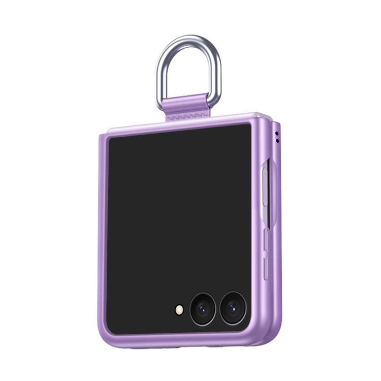 Electricplating Ring Buckle Folding Phone Case, For Galaxy Z Flip8 5G, For Galaxy Z Flip7 5G